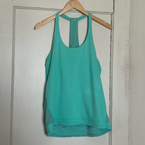 lululemon athletica Tops - LULULEMON Green Racerback Mesh Tank | Green | Size: 12